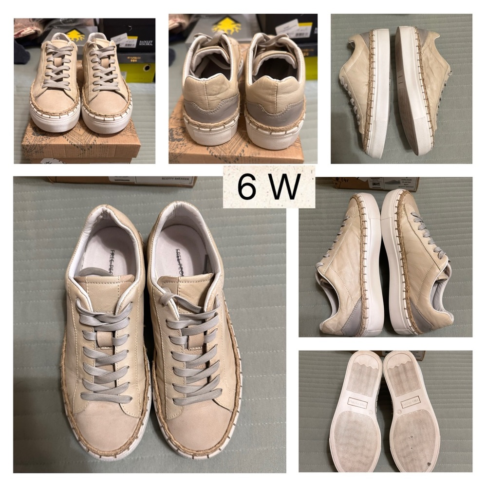 Free people beige sneakers